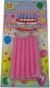 Birthday Candle Happy Birthday in Pink Color 12pcs 285597-285601