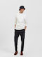 Slhslimtapered York Παντελόνι Chino Ελαστικό σε Slim Εφαρμογή Iron Gate