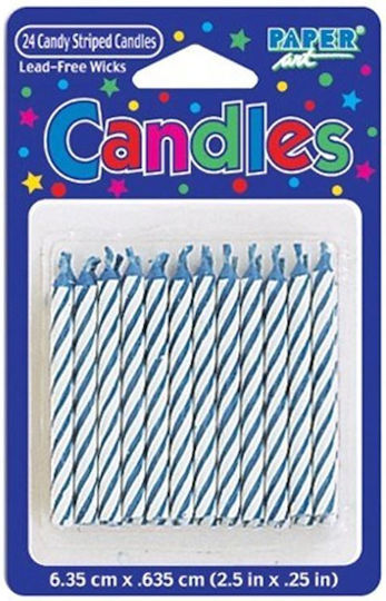 Creative Converting Birthday Candle Regular in Blue Color 24pcs 080400034