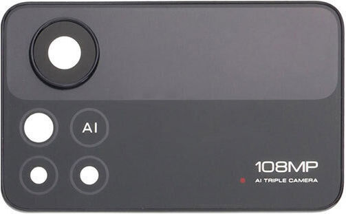 Τζαμάκι Κάμερας Μαύρο για Xiaomi Poco X4 Pro