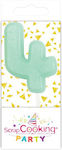 Birthday Candle Number "4" in Green Color