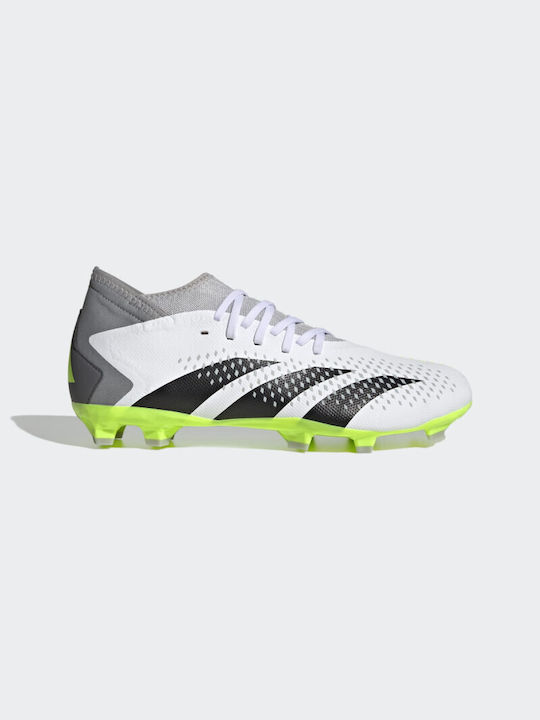 Adidas Predator Accuracy.3 FG Χαμηλά Ποδοσφαιρικά Παπούτσια με Τάπες Λευκά