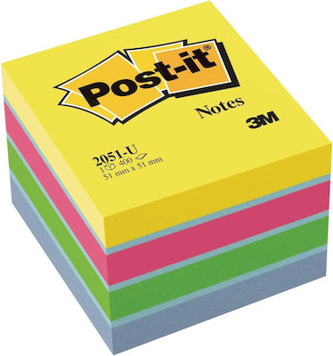 Post-it Sticky Note Pads in Cube 400 Sheets 5.1x5.1pcs