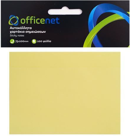 Officenet Haftnotizen 100 Blätter Gelb 10x7.5Stück
