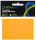Officenet Sticky Note Pads 100 Sheets Orange 7.5x5pcs