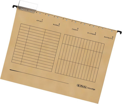 Herlitz Ordner Hängemappe für Papier A4 Braun 5Stk