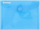 Donau Folder with Button for Paper A6 Blue