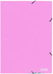 Colorfix Folder with Rubber Band and Ears for Paper A4 Pink