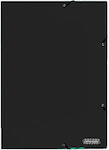 Colorfix Folder Prespan with Rubber Band and Ears for Paper A4 Black