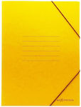 Archetypon Folder Prespan with Rubber Band and Ears for Paper A4 Yellow