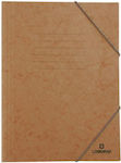 Logigraf Folder Prespan with Rubber Band and Ears for Paper A4 Brown 10pcs