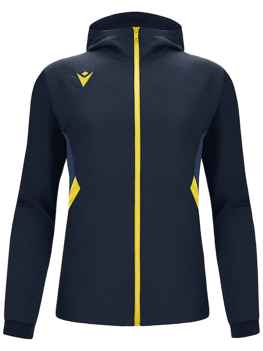 Macron Sweatshirt with Hood Navy Blue