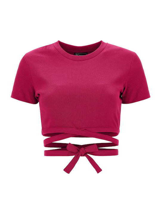 Freddy Women's Summer Crop Top Cotton Short Sle...