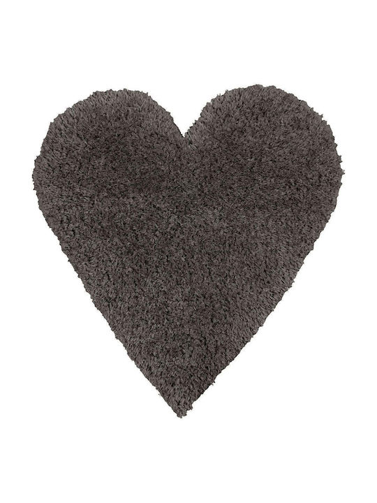 Madi Παιδικό Χαλί Καρδιές Anthracite 120x120cm