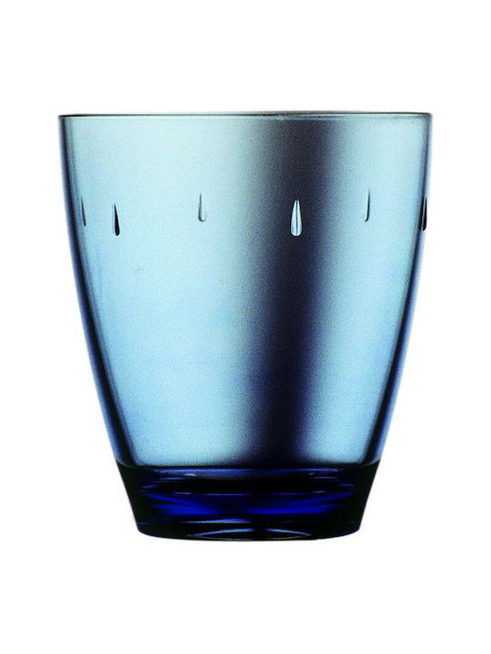 Glass Water made of Plastic in Blue Color 380ml 1pcs