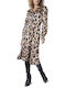Esqualo Midi Shirt Dress Dress Animal Print