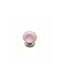 Import Hellas Knopf Möbelgriff aus Metallisch & Acrylharz in Rosa Farbe Ø20mm 3395 1Stück