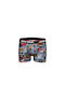 John Frank Herren Boxershorts Blau mit Mustern 1Packung