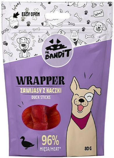 Mr. Bandit WRAPPER Лакомства на пръчка за Кучета без Глутен с Патица 80gr