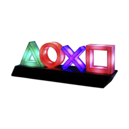Paladone Kids Decorative Lamp PlayStation Light Icons with Color Changes Multicolour Paladone Kids Decorative Lamp PlayStation Light Icons with Color Changes Multicolour