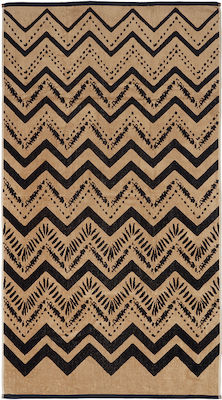 Lino Home Beach Towel Cotton Brown 160x86cm.