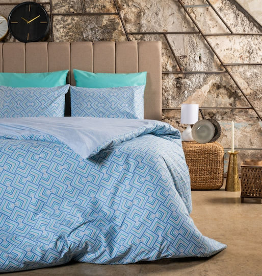 Cokitex Sheet Sets King Size 265x280cm. Echo Blue 4pcs