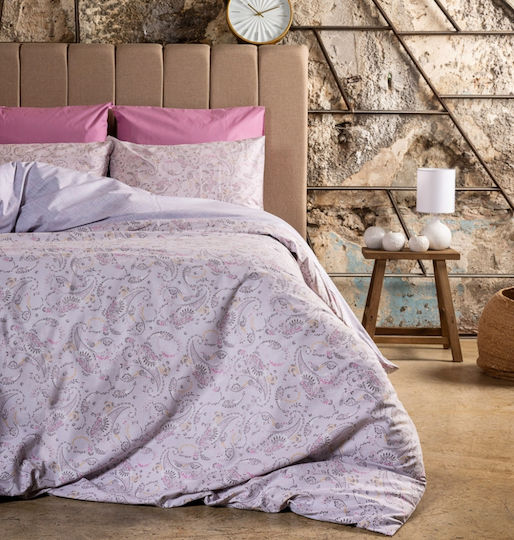 Cokitex Lilly Σετ Σεντόνια Διπλά 205x265εκ. Beige (4τμχ)