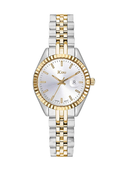 Jcou Queen's Women's Watch with Gold Metal Brac...