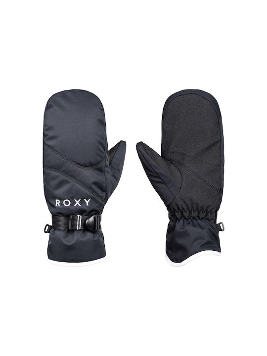 Roxy Jetty Solid Mittens Γυναικεία Γάντια Σκι & Snowboard Μαύρα