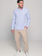 Komo Long-sleeved Linen Shirt Light Blue
