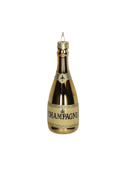 JK Home Decoration JΚ ΗΟΜΕ DÉCΟR Weihnachtshänger Flasche Gold