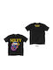 Pegasus Tongue T-shirt Rolling Stones Μαύρο Βαμβακερό