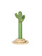 Pawhut Cactus Scratching Post Котешко драскало Полюси Зелен Подов 32x32x60см.
