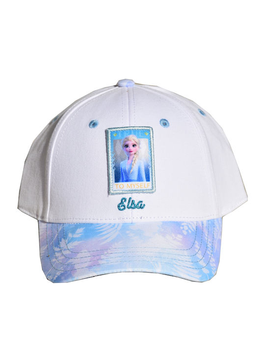 Disney Kids' Hat Jockey Fabric Frozen White