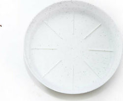 Micplast 72 Στρογγυλό Πιάτο Γλάστρας σε Λευκό Χρώμα 20x20εκ.