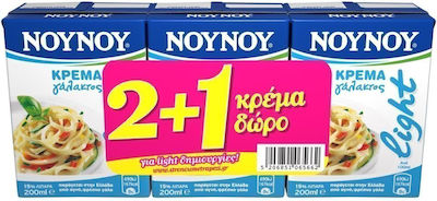 ΝΟΥΝΟΥ Κρέμα Γάλακτος Light 200ml 2+1 Δώρο