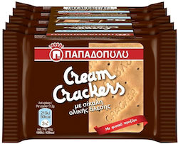 Παπαδοπούλου Cream Crackers Σίκαλης Fresh Packs 5x47gr