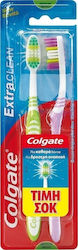 Colgate Extra Clean Средно Твърда Четка за Зъби Двойна Опаковка ЦЕНА ШОК (2 бр)