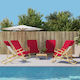 vidaXL Set 6 Hotel Face Towels 135x60 cm 400gsm Burgundy