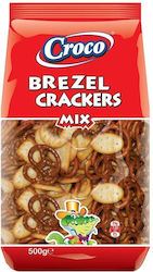 Croco Crackers & Pretzels Mixed 500gr