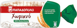 Παπαδοπούλου Ψωμί Τοστ Χωριανό Ολικής Αλέσεως Με Σίκαλη 500gr
