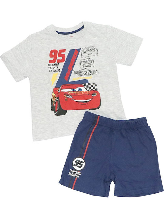 Disney Kids' Pajamas Summer Cotton Grey, Navy Cars