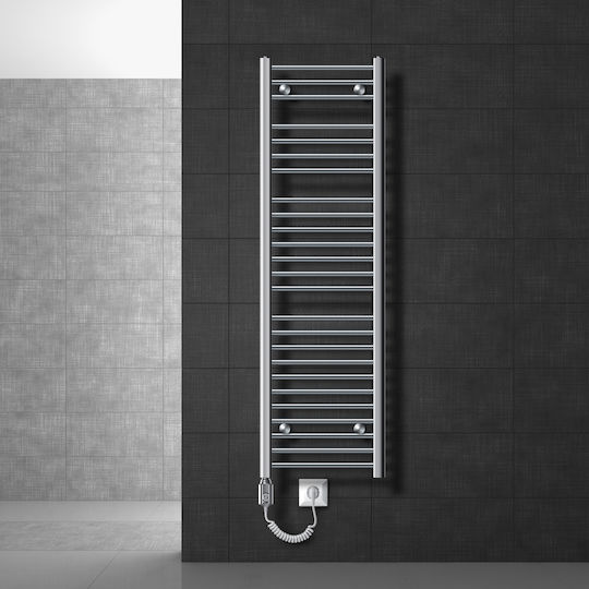 ECD Germany Elektrischer Handtuchhalter 1200W 150x40cm Silber