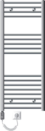 ECD Germany Sahara Electric Towel Rail 1200W 120x50cm Silver