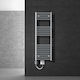 LuxeBath Elektrischer Handtuchhalter 900W 120x40cm Silber