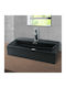 ML-Design Montat pe perete Deasupra Blatului Chiuvetă Ceramică 60x36.5x13cm Negru