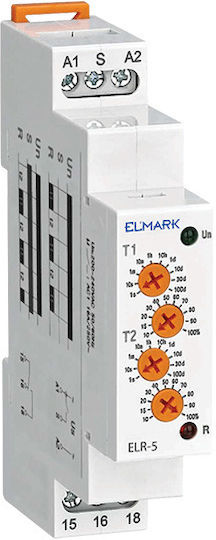 Elmark Ρελέ Ράγας Διπολικό με Τάση 240V