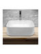 ECD Germany Deasupra Blatului Chiuvetă Ceramică 39x39x14cm Alb
