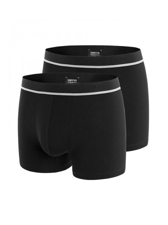 Impetus Herren Boxershorts Schwarz 2Packung