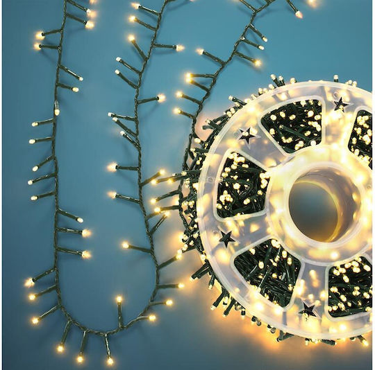 2000 Λαμπάκια LED 42μ. Θερμό Λευκό σε Σειρά